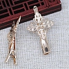 Brass Alligator Hair Clip Findings PW-WG1D307-01-2