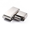 316 Surgical Stainless Steel Magnetic Clasps with Glue-in Ends STAS-G241-02P-3