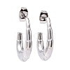 Non-Tarnish 304 Stainless Steel Croissant Stud Earrings EJEW-G293-27P-1