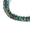 Natural Chrysocolla and Lapis Lazuli Beads Strands G-P542-A03-02-4