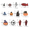 24Pcs 12 Style Halloween Theme Alloy Enamel Pendants ENAM-SZ0002-73-7