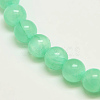 Dyed Natural Green Jade Beads Strands JBS053-8MM-27-1