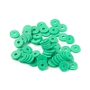 Flat Round Eco-Friendly Handmade Polymer Clay Beads CLAY-R067-8.0mm-06-4