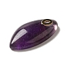 Natural Amethyst Pendants G-K355-01G-02-2