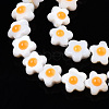 Natural White Shell Beads Strands SHEL-N003-30-3