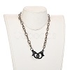 Personalized Nylon Cable Chain Necklaces NJEW-JN02940-03-4