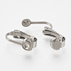 304 Stainless Steel Clip-on Earring Settings STAS-T037-01-2