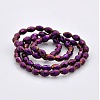 Full Plated Glass Faceted Rice Beads Strands GLAA-A030A-FP03-2
