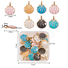 Alloy Enamel Pendants ENAM-CJ0001-34-4