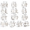304 Stainless Steel Letter Pendants STAS-CJ0001-42-9