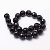 Natural Black Onyx Beads Strands X-G-N0171-12-16mm-2