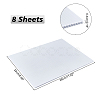 AHADERMAKER 8 Sheets Plastic Corrugated Cardboard Sheets Pads DIY-GA0003-07B-2