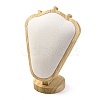 Bust Shaped Microfiber & Wood Jewelry Necklace Display Stands NDIS-H042-03C-1