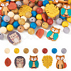 Beadthoven 69Pcs 12 Style Food Grade Eco-Friendly Silicone Beads SIL-BT0001-06-1