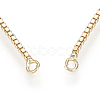Brass Slider Bracelets Making MAK-R025-02G-3