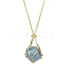 Crystal Cage Holder Necklace NJEW-JN04606-02-1