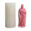 3D Buddhist Woman DIY Food Grade Silicone Candle Molds PW-WG89310-01-6