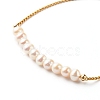 Natural Pearl Beads Slider Bracelets BJEW-JB06572-5