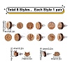 SUNNYCLUE Natural Wood Stud Earrings EJEW-SC0001-21P-2