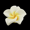 Handmade Polymer Clay 3D Flower Plumeria Beads CLAY-Q192-20mm-14-1