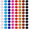 Craftdady 88pcs 8 colors Glass European Beads GLAA-CD0001-10-2