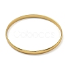 7Pcs PVD Vacuum Plating 202 Stainless Steel Plain Flat Ring Bangle Sets BJEW-M317-14A-G-2