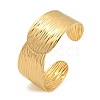 Real 18K Gold Plated 304 Stainless Steel Cuff Bangles BJEW-L695-001G-01-1