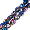 Electroplate Glass Beads Strands EGLA-N008-016-A01-1