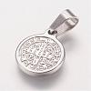 Non-Tarnish 304 Stainless Steel Pendants STAS-E117-02P-2