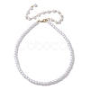 Imitation Pearl Acrylic Beaded Necklaces for Women NJEW-JN04827-4