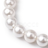 8mm Round Shell Pearl Beaded Stretch Bracelets BJEW-JB10338-5