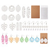 DIY Sublimation Blank Earring Making Kit DIY-SW0001-14-1
