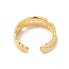 Brass Open Cuff Ring for Women RJEW-A015-03G-2
