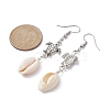 Natural Shell Dangle Earrings EJEW-JE05442-3