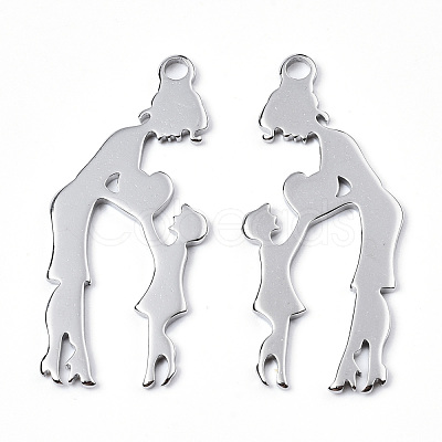 Non-Tarnish 201 Stainless Steel Pendants STAS-N098-067P-1