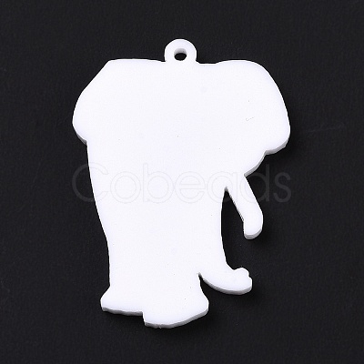 Printed Opaque Acrylic Pendants SACR-G029-01F-1