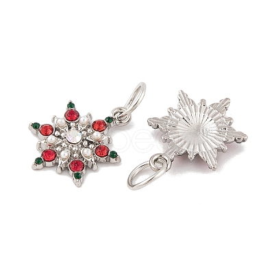 Rack Plating Alloy Rhinestone Pendants FIND-C055-09P-1