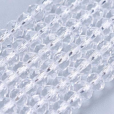 Crystal Glass Beads Strands GLAA-D032-3.5x2.5-01-1