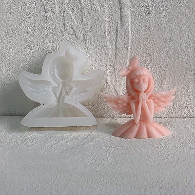 Angel & Fairy Candle Bust Portrait Silicone Molds DIY-L072-010C-1