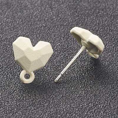 Spray Painted Alloy Stud Earrings Findings FIND-I015-E05-1