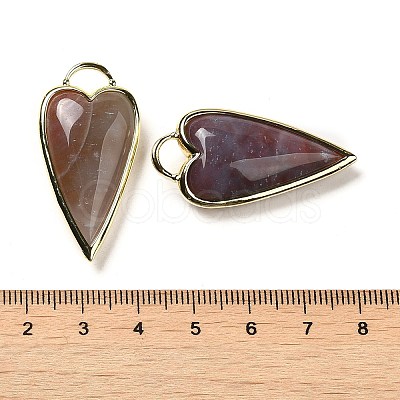 Natural Indian Agate Pendants G-K347-01G-06-1