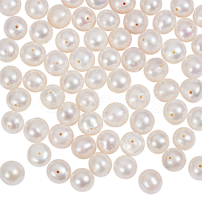 Nbeads 1 Strand Natural Cultured Freshwater Pearl Beads Strands PEAR-NB0002-43-1