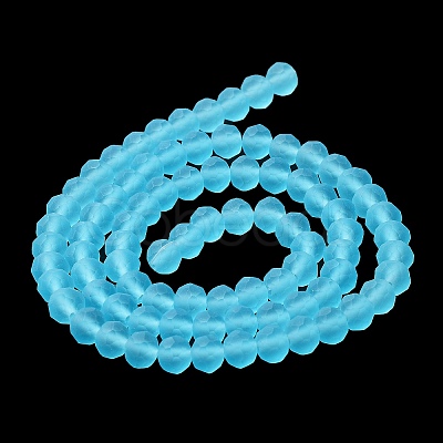 Transparent Glass Beads Strands X1-EGLA-A034-T8mm-MD08-1