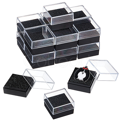 Plastic Badge Storage Box CON-WH0086-121C-1