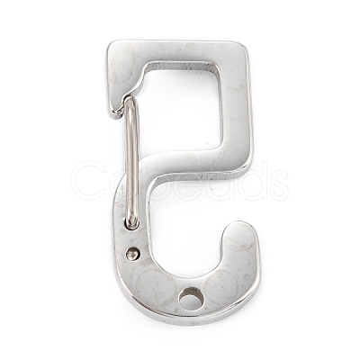 Non-Tarnish 304 Stainless Steel Keychain Clasp Findings STAS-C024-27P-1