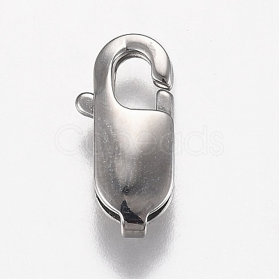 Tarnish Resistant 316 Surgical Stainless Steel Lobster Claw Clasps STAS-Z013-02C-1