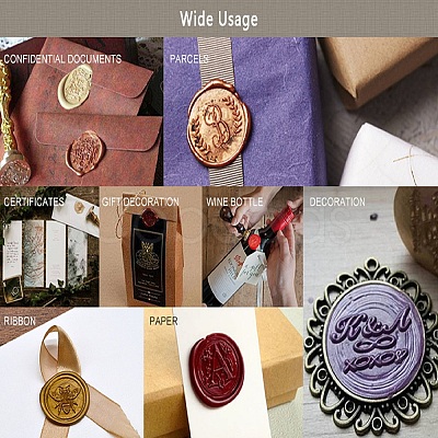 DIY Wood Wax Seal Stamp AJEW-WH0131-220-1