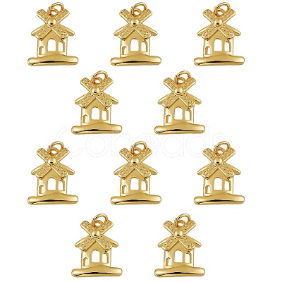 10Pcs Brass Charms KK-SZ0004-80-1