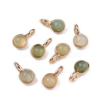 Natural Prehnite Charms G-N326-141C-1