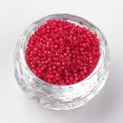 Baking Paint Cylinder Seed Beads SEED-R041-12-1